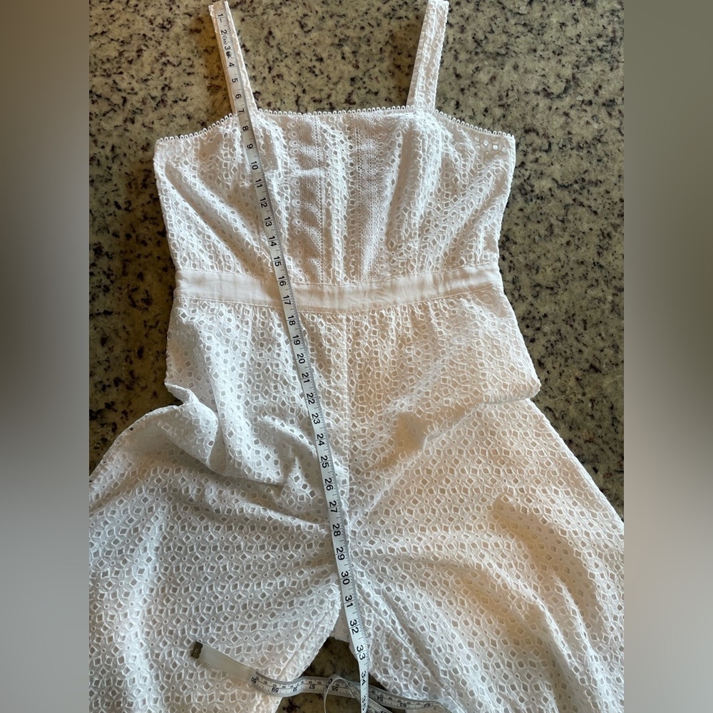 Women’s 100% cotton BR White Eyelet romper - Picture 9 of 11